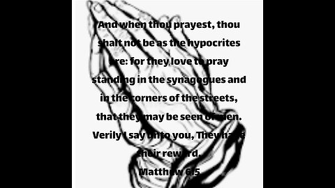 Pathway to Prayer Matthew 6:5-6