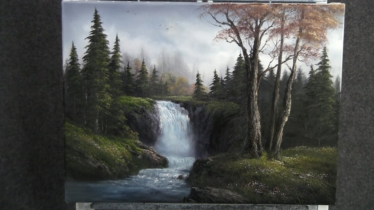 Paint with Kevin Hill - Sparkling Waterfall