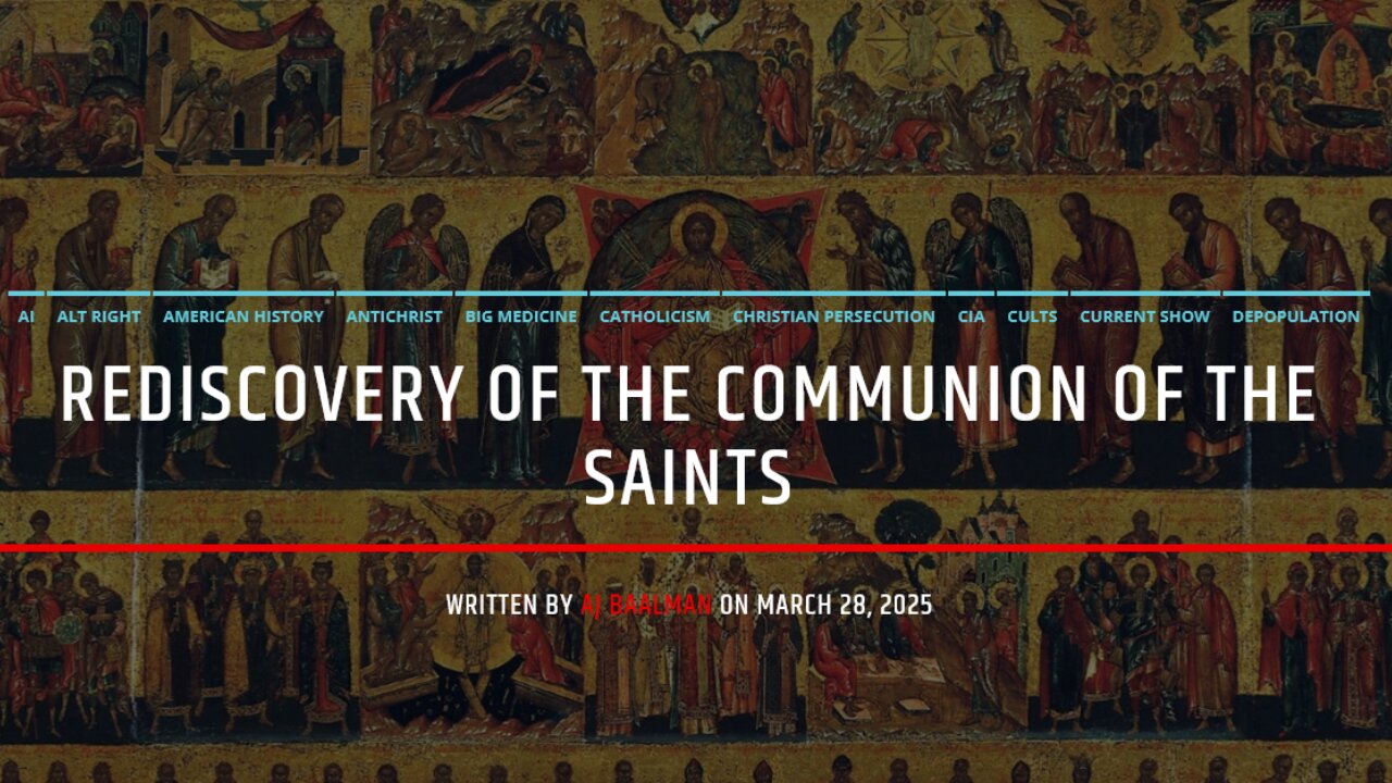 Rediscovery Of The Communion Of The Saints