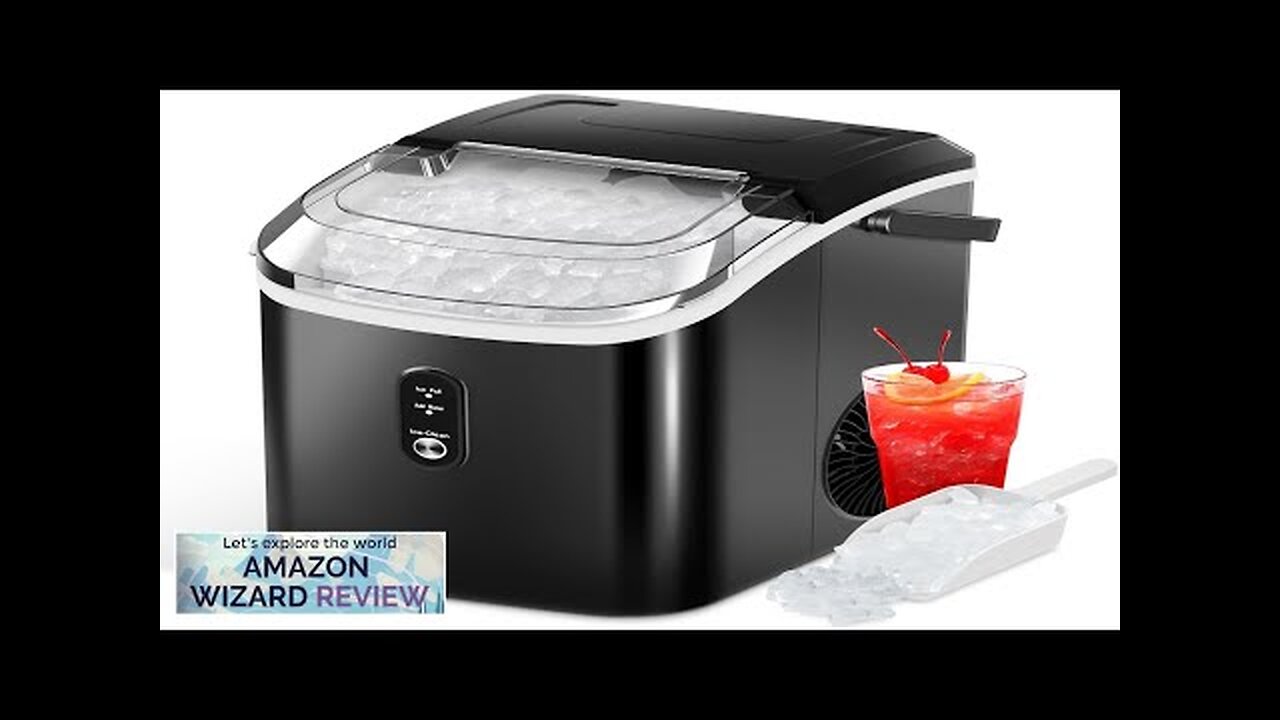 Nugget Ice Makers Countertop with Soft Chewable Pellet Ice Pebble Ice Maker Review