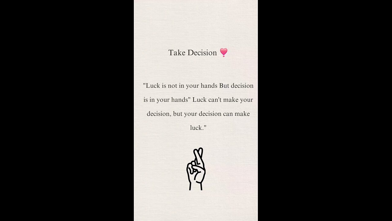 take decision