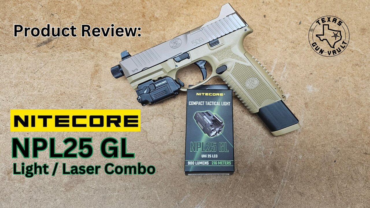 Product Review: Nitecore NPL25 GL (Tactical Light / Green Laser Combo)