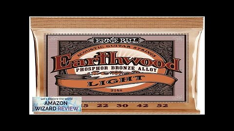 Ernie Ball Earthwood Light Phosphor Bronze Acoustic Guitar Strings 11-52 Gauge (P02148) Review