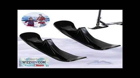 1 Pair Ski Sleigh Snow Sledge Board Set Snow Ski Scooter Ski Review