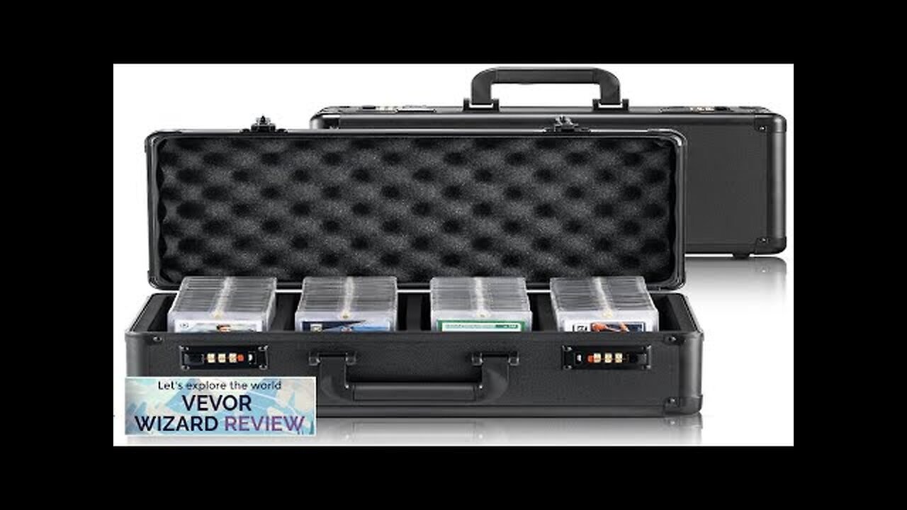 VEVOR 108 PSA Graded Card Storage Box 4 Slots Sports Card Holder Review