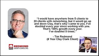 Business Coach | Clay Clark Client Testimonials | "I Have Doubled Every Year Since Working w/ You. I've Doubled In Clients. I've Doubled In Revenue Every Year (7-8 Yrs). That's 100% Growth Every Year." - Tim Redmond