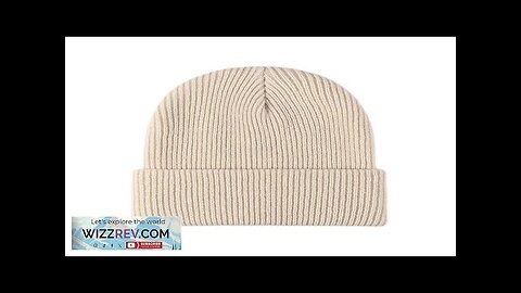 New Women Men Autumn Winter Warm Beanie Hat Solid Color Lady Male Review