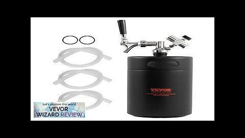 VEVOR Beer Growler Tap System 170Oz 5L Mini Keg 304 Stainless Steel Review