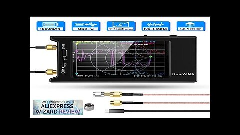 Original Zeenko NanoVNA-H4 4.0" display 4.2 version 1950mAh battery Vector Network Analyzer Review