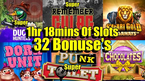 1hr 18mins Of Online Casino Fun, 32 Nonstop Slot Bonuses, Punk Toilet Super & Much More