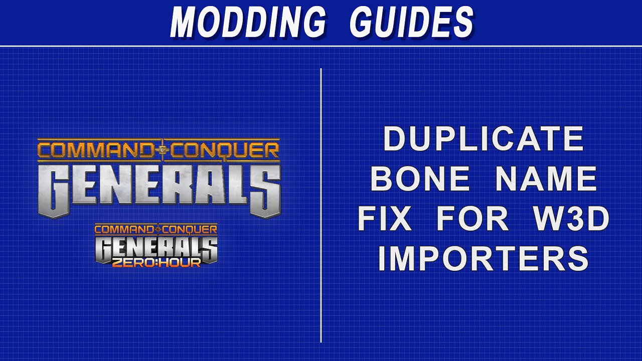 Command & Conquer Generals Modding - Updating the W3D Importers