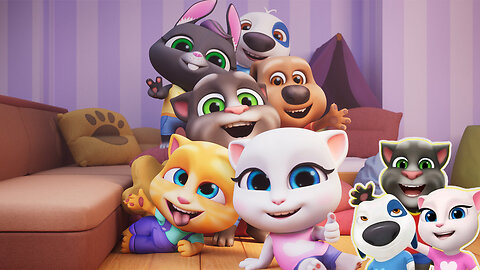 Must Have Teddy! Talking Tom Shorts Video for Kids Tom Friends Party #kidsvideo #cartoon #kids