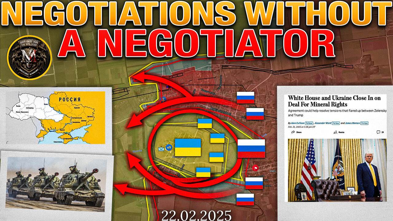 Zelensky Trapped🎯 EU Raises The Stakes💶 Russians Continue The Offensive🚀 Military Summary 2025.02.22