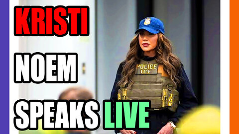 🚨BREAKlNG: Kristi Noem Speaks Live 🟠⚪🟣