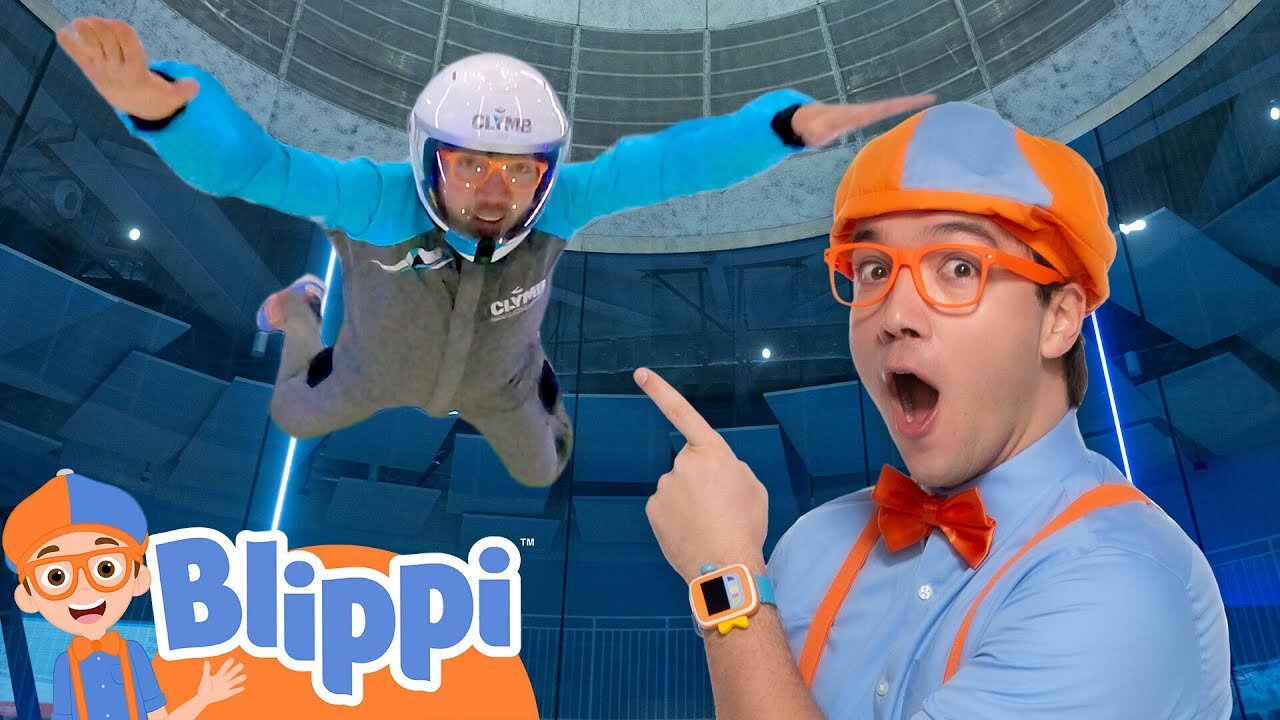 Can Blippi Really Fly? Blippi Learns to Skydive! - Blippi | Educational Videos for Kids