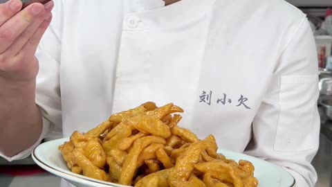 New Year's Eve dinner is crispy yellow vegetables.