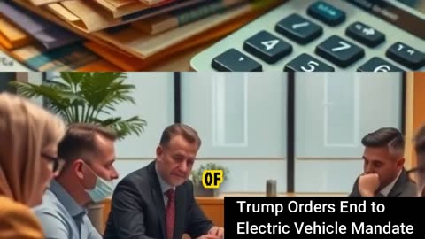 Trump Orders End to ‘Electric Vehicle Mandate,’ Subsidies #shorts #donaldtrump #eletricvehicle