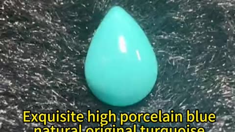 241230-6 Exquisite high porcelain blue natural original turquoise pear shaped cabochons