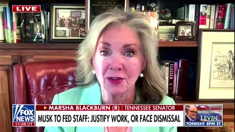 Fox News host reads profane slam on Elon to Marsha Blackburn