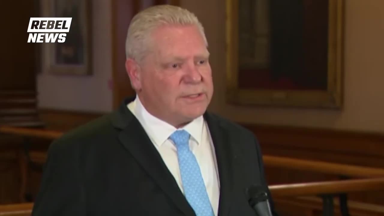 Premier Ford announces he's suspending the 25% surcharge on energy sent to the US.