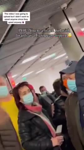 Racist black woman is mad at White people for looking at her Velcro hair