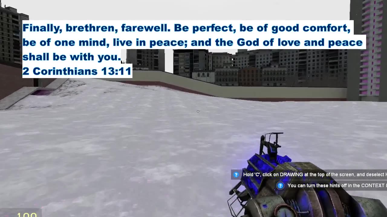 Snowy Scripture 2 Corinthians 13:11