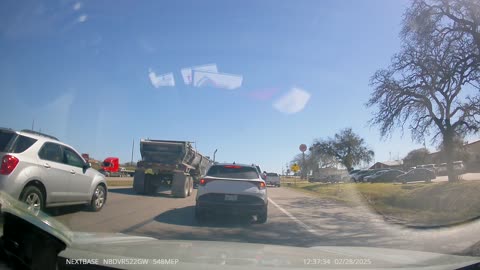 Truck Driver Pulled Over For Driving on Shoulder