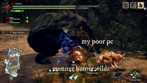 meme poor pc with monster hunter wilds