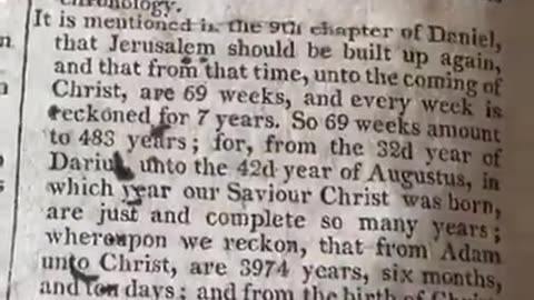 A BIBLE FROM 1813 📖 ACCORDING TO WHICH THE EARTH WOULD BE EXACTLY 6,000 YEARS OLD IN 2024