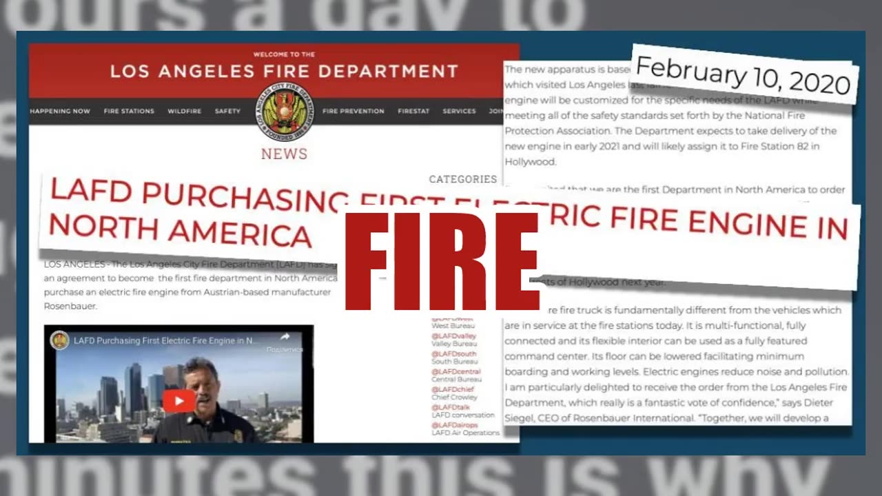 Fact Check: LA Does NOT Rely On 45 Electric Firetrucks That Must Charge For 10 Hours Every Day