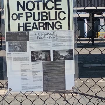 😁CBS SECURITY REMOVED THIS SIGN, BUT THEY CAN'T REMOVE THE TRUTH !😁