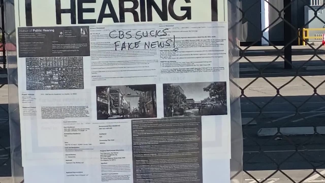 😁CBS SECURITY REMOVED THIS SIGN, BUT THEY CAN'T REMOVE THE TRUTH !😁