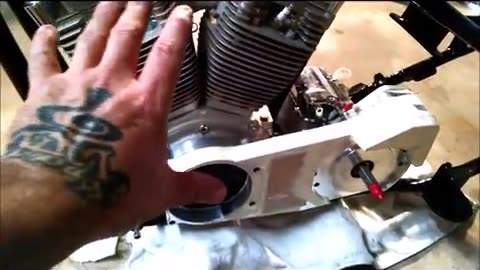 INSTALLING HARLEY CHOPPER BDL BELT DRIVE PLATE