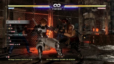 DOA6 Hayate Combo Challenge