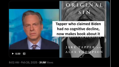 Jake Tapper said Biden cognitive decline was conspiracy now writes book on it