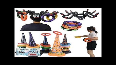 Fun Halloween Throwing Game Inflatable Spiders Witch’s Hat Toss Game Kids Halloween Review