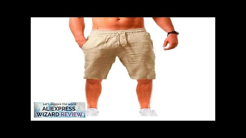 New Men's Cotton Linen Shorts Pants Male Summer Breathable Solid Color Linen Review