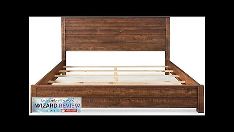 Grain Wood Furniture Montauk Solid Wood Bed Full Size Rustic Walnut Review