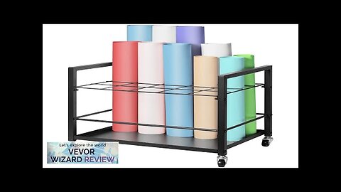 VEVOR Blueprint Storage Rack 20 Slots Mobile Roll File Holder for Architectural Review