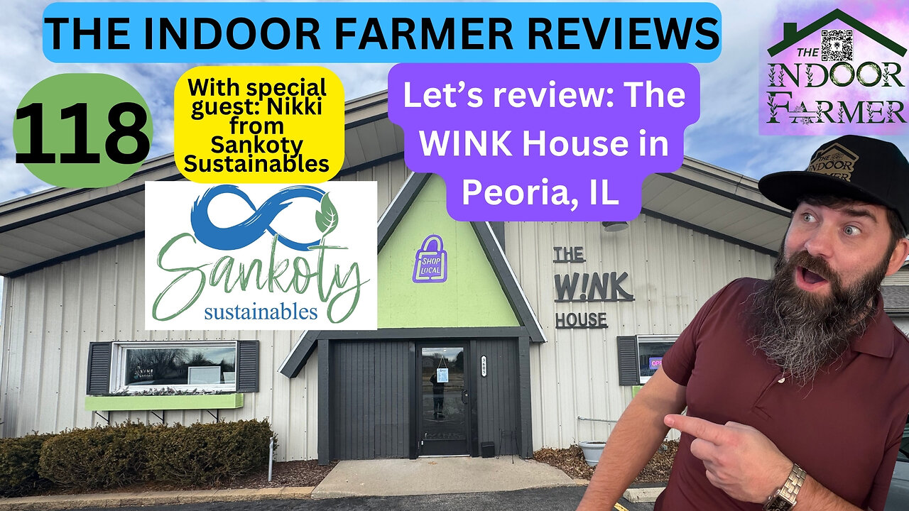 The Indoor Farmer Reviews ep 118, The Wink House + Special Guest Cohost Nikki