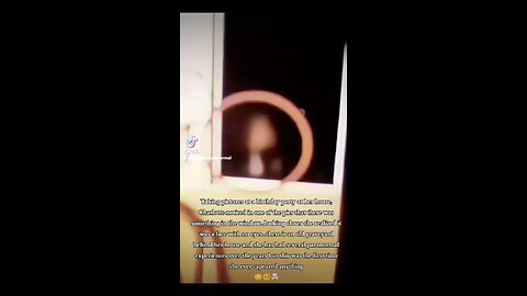 Ghost face captured in window