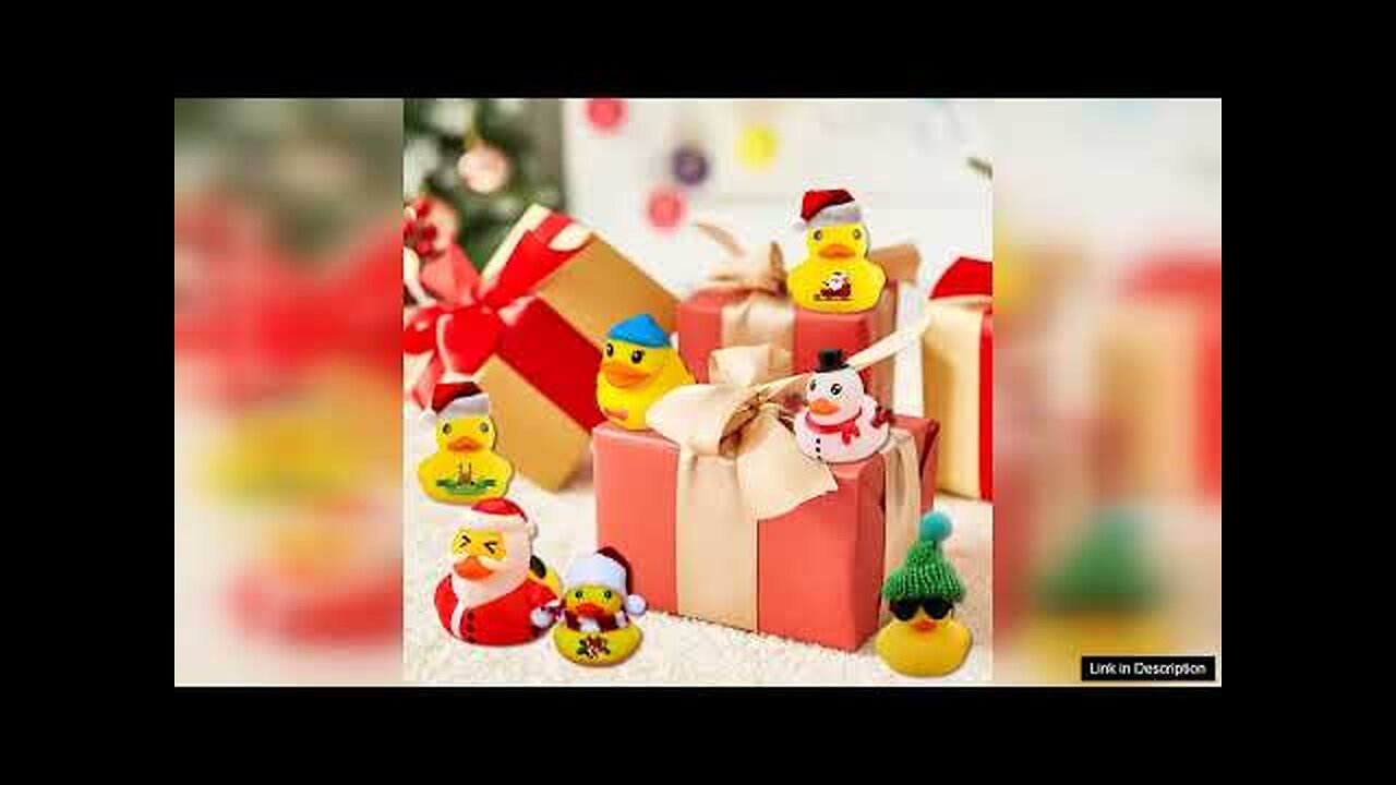 Christmas Advent Calendar Countdown with 24 Rubber Ducks Days Kids Adults Playing Review