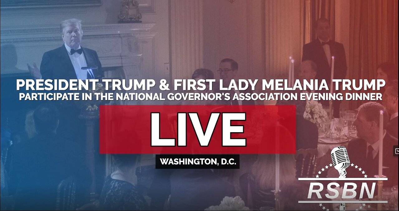 Trump and the First Lady Participate in the Nat. Governors Association Dinner - 2/22/25