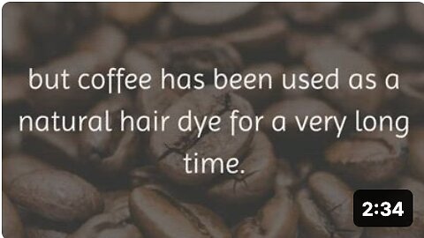 How to Dye Your Hair Naturally (with coffee)