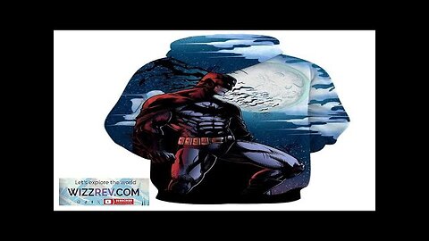 Batman Under The Moon With Bats And Night Blue Sea Hoodie Review