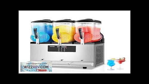 12Lx3 Tank Commercial Slushy Machine Margarita Smoothie Frozen Drink Maker Review