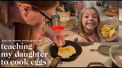 Mom & Daughter in the Kitchen | First Cooking Lesson