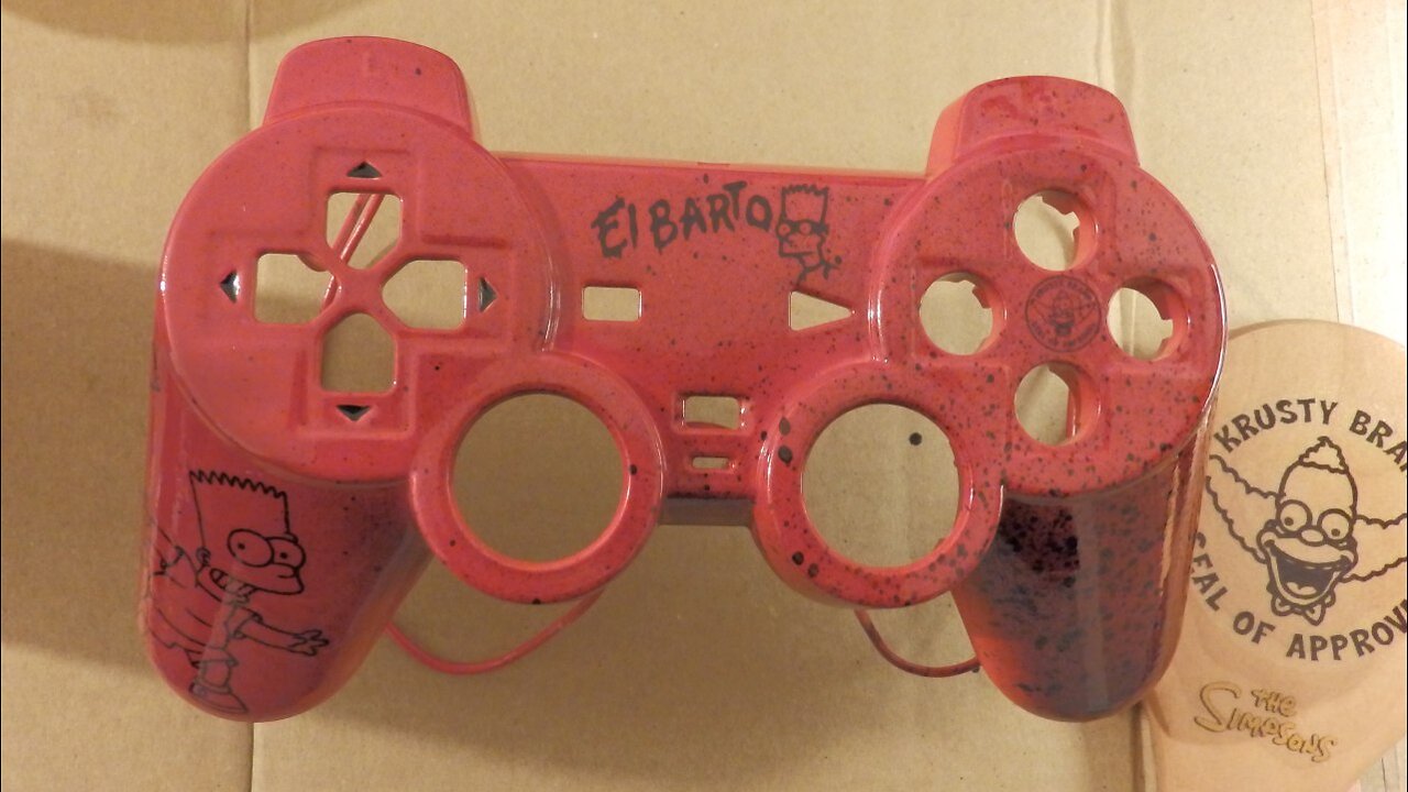 Custom Bart Simpson PS2 Controller!!!! || El Barto