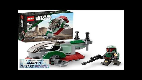 LEGO Star Wars Boba Fett's Starship Microfighter 75344 Building Toy Vehicle ReviewB0BBXX1C6S