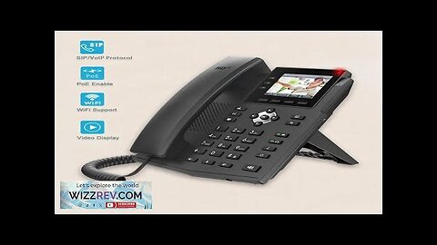 Smart Business Office Network SIP Video Phone US Wireless WIFI Function 1080P Review